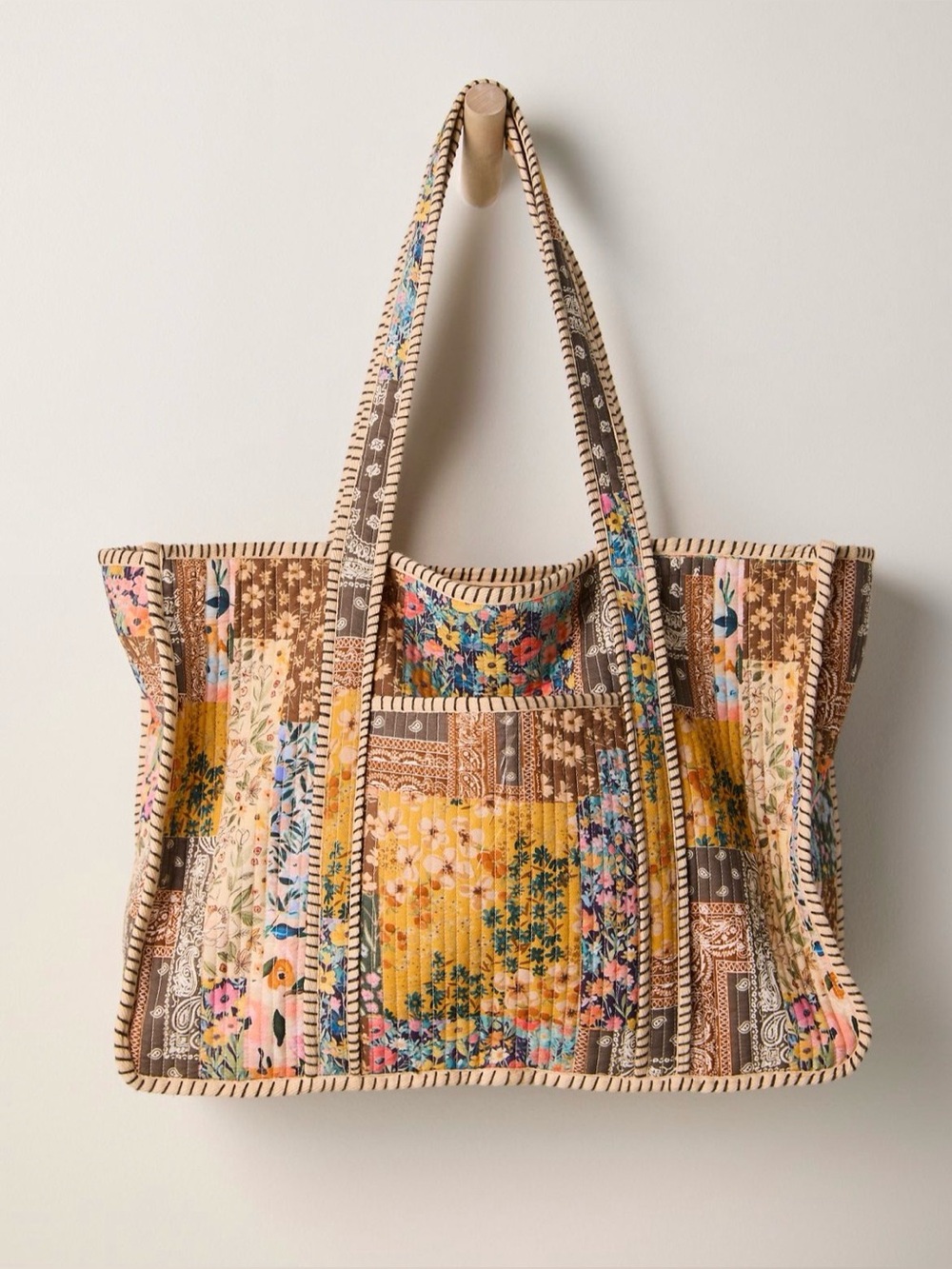 Free People Distorted Quilt tote bag - Picture 6 of 14